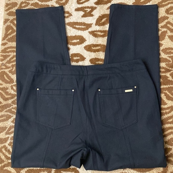 Chicos “so slimming “ black pants Straight leg back pockets office Sz 2 Short - Picture 2 of 9